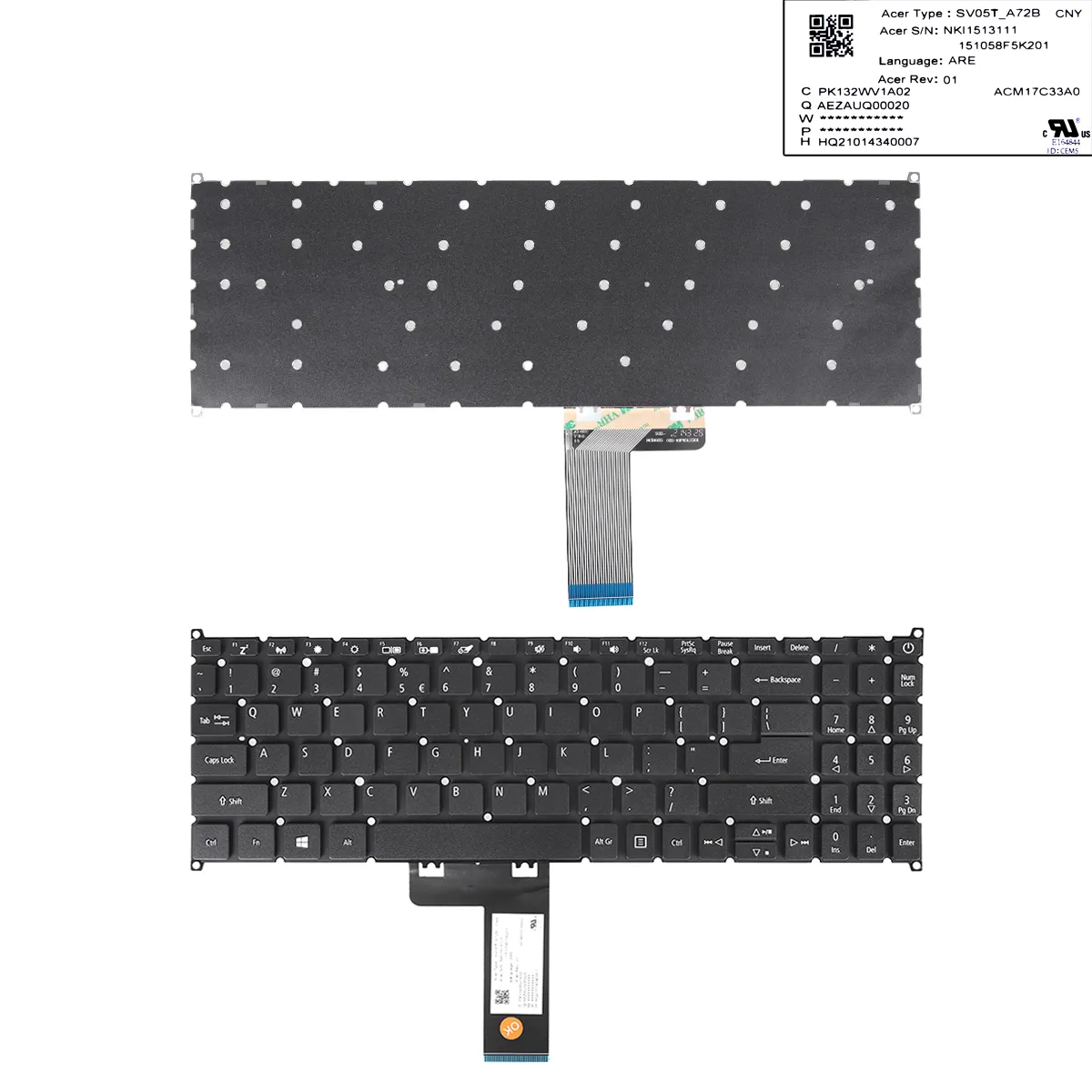 Picture of ACER SWIFT SF315-51 /SF315-52/SF315-41 a315-42 a315-42g a315-54 a315-54k BLACK  (Without FRAME,WIN8)	